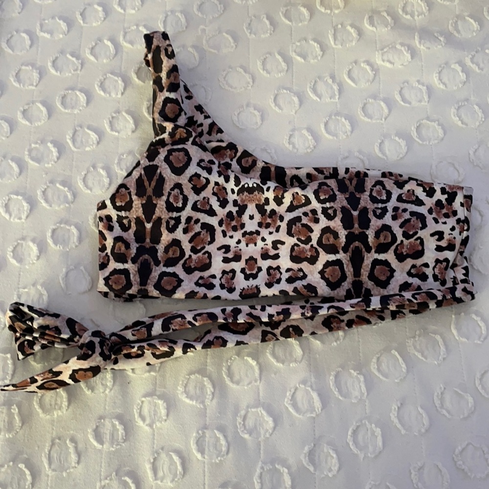 Shein cheetah print high-waisted bikini